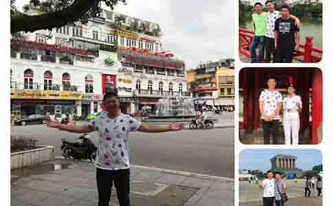 越南客户招待半岛(中国)激光职员